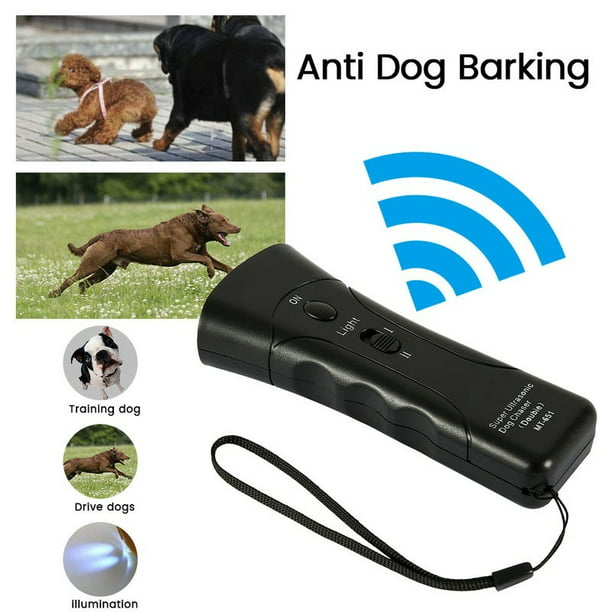 LED Ultrasonic Dog Repeller Electronic Anti Barking Stop Bark Handheld 3 in 1 Pet Dog Trainer with Flashlight Dog Training Device/Dog Deterrent/Training Tool/Stop Barking